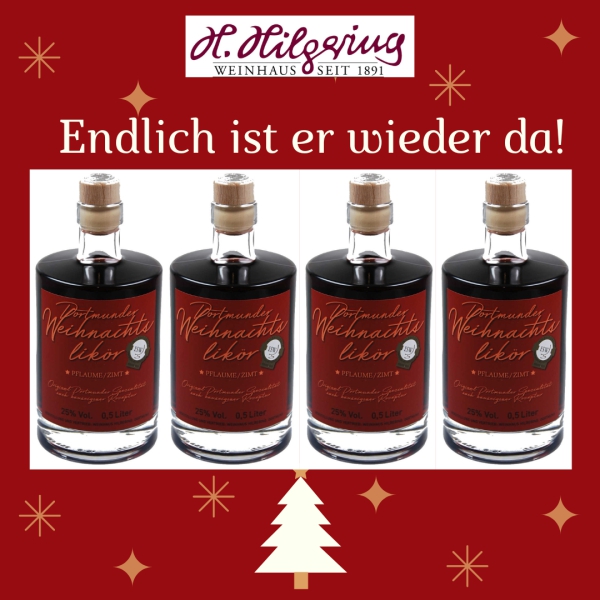 ENDLICH IST ER WIEDER DA: Dortmunder Weihnachtslikör Pflaume/Zimt