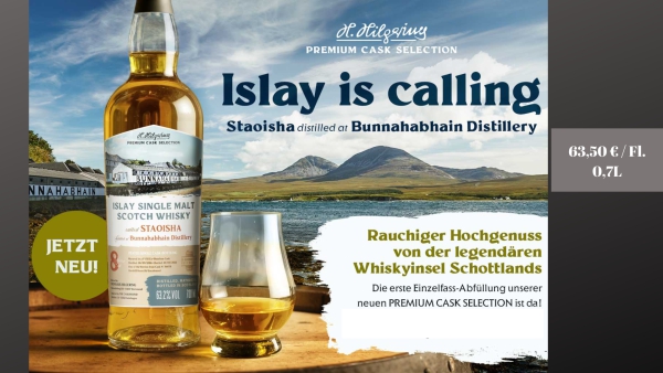 NEUE ABFÜLLUNG AUS DER EDITION HILGERING: Bunnahabhain Stoisha